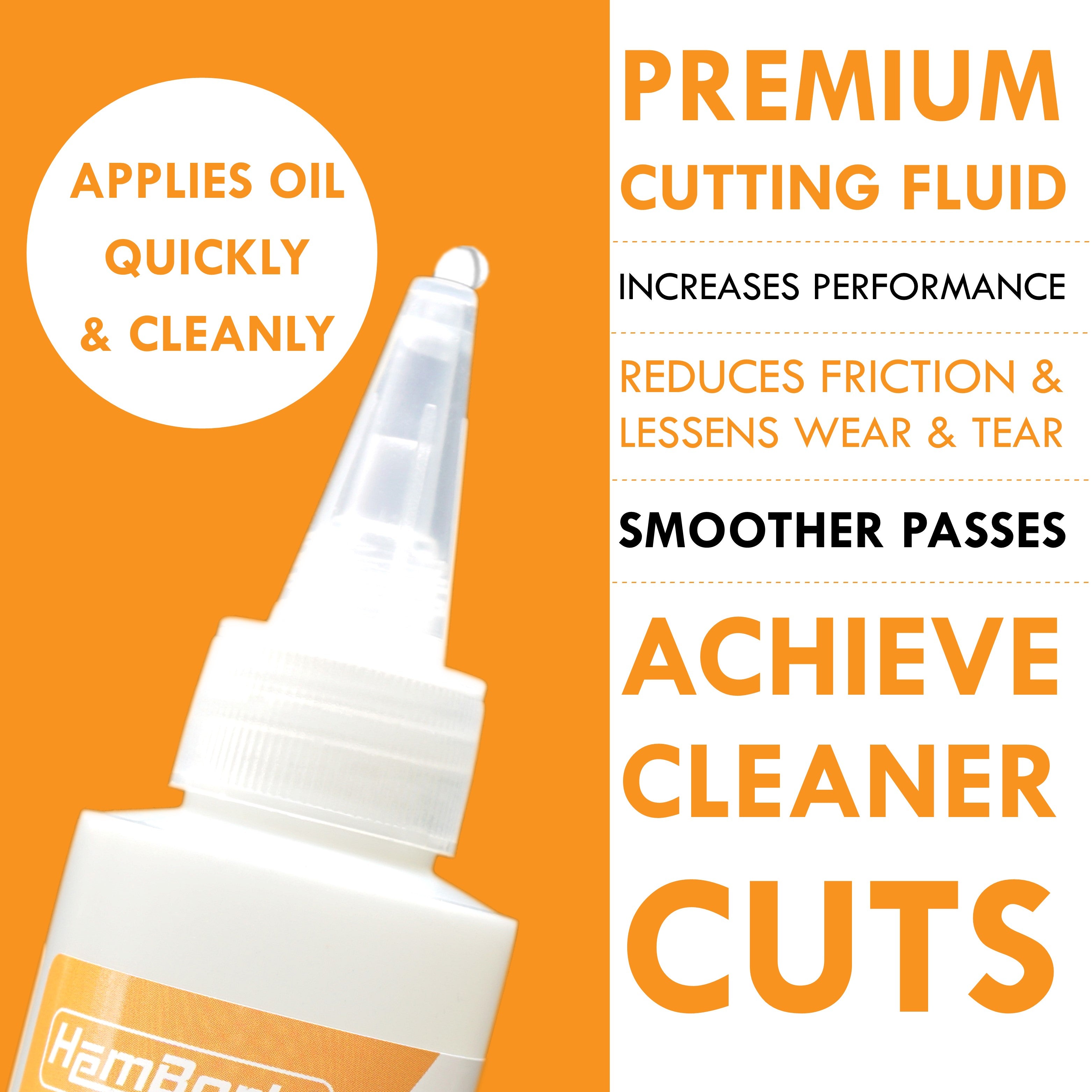 HemBorta Glass Cutter Oil applies oil quickly and cleanly to cutters